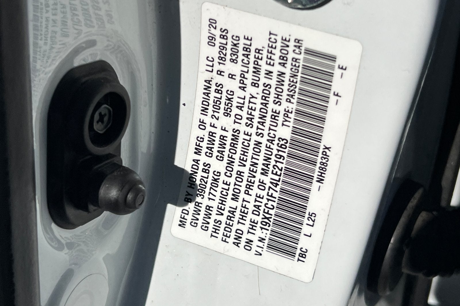 2020 Honda Civic EX-L