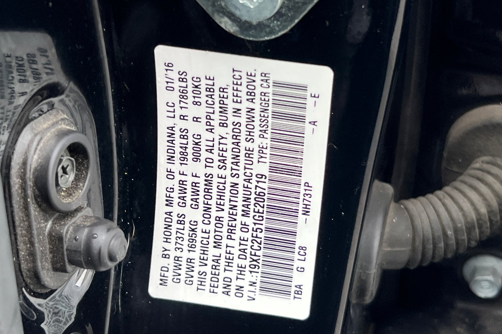 2016 Honda Civic Sedan LX