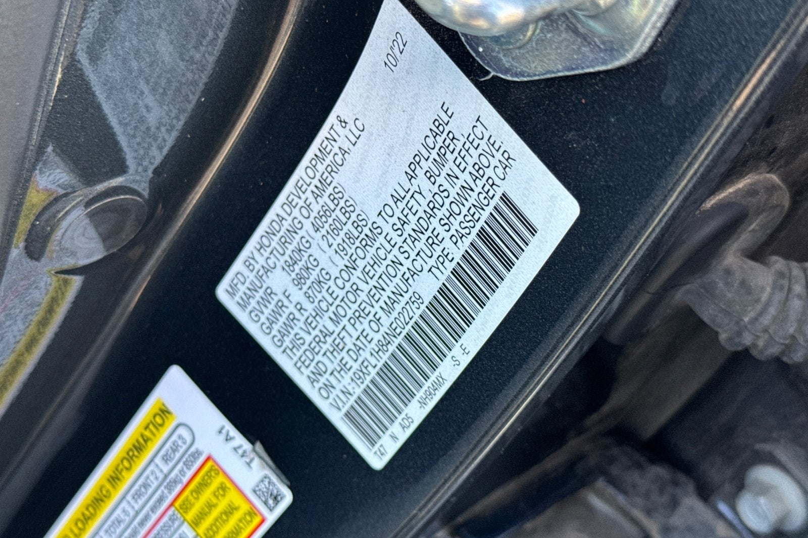 2022 Honda Civic Sport Touring