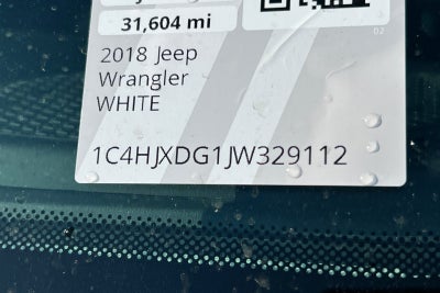 2018 Jeep Wrangler Unlimited Sport