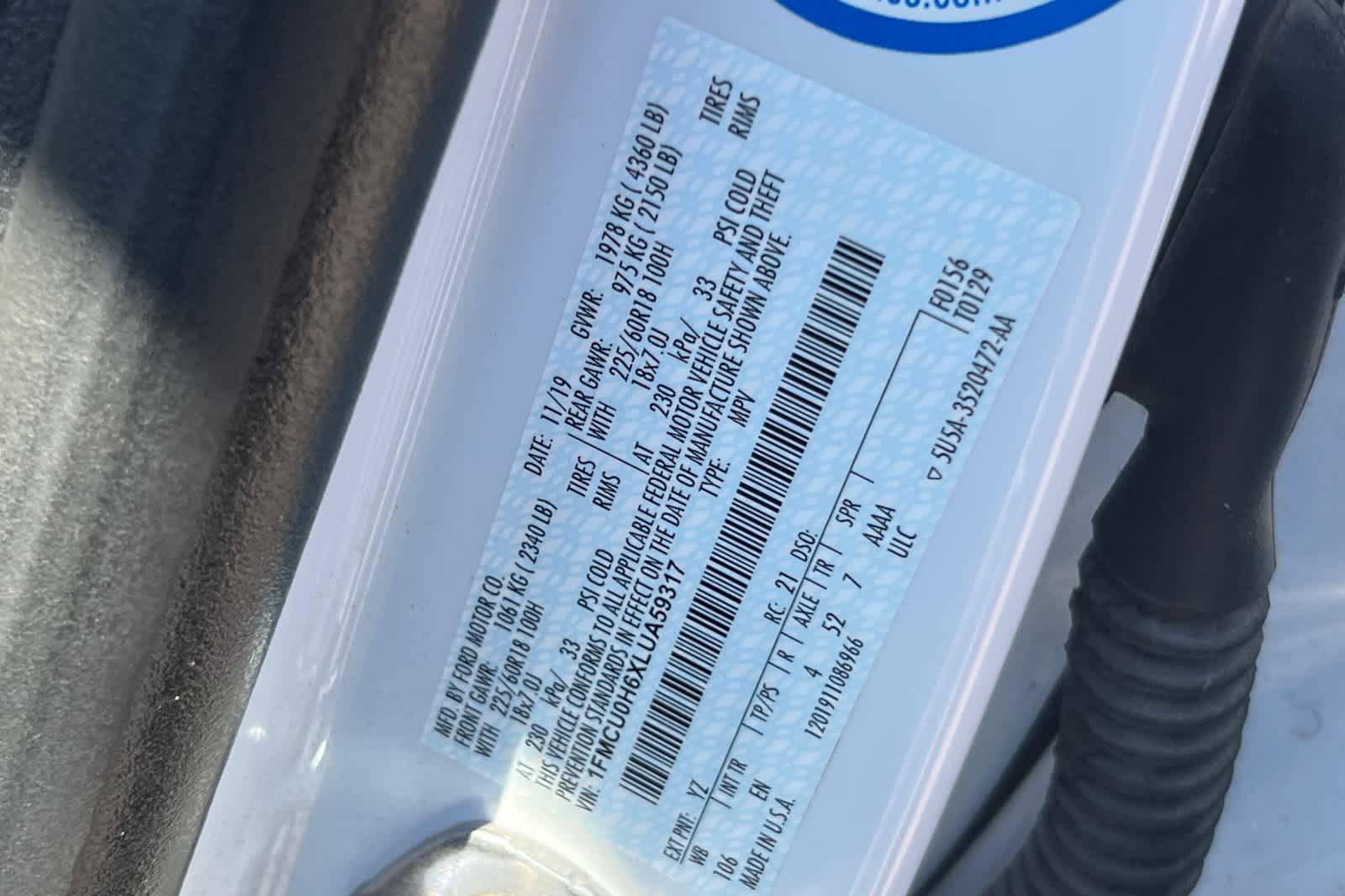 2020 Ford Escape SEL