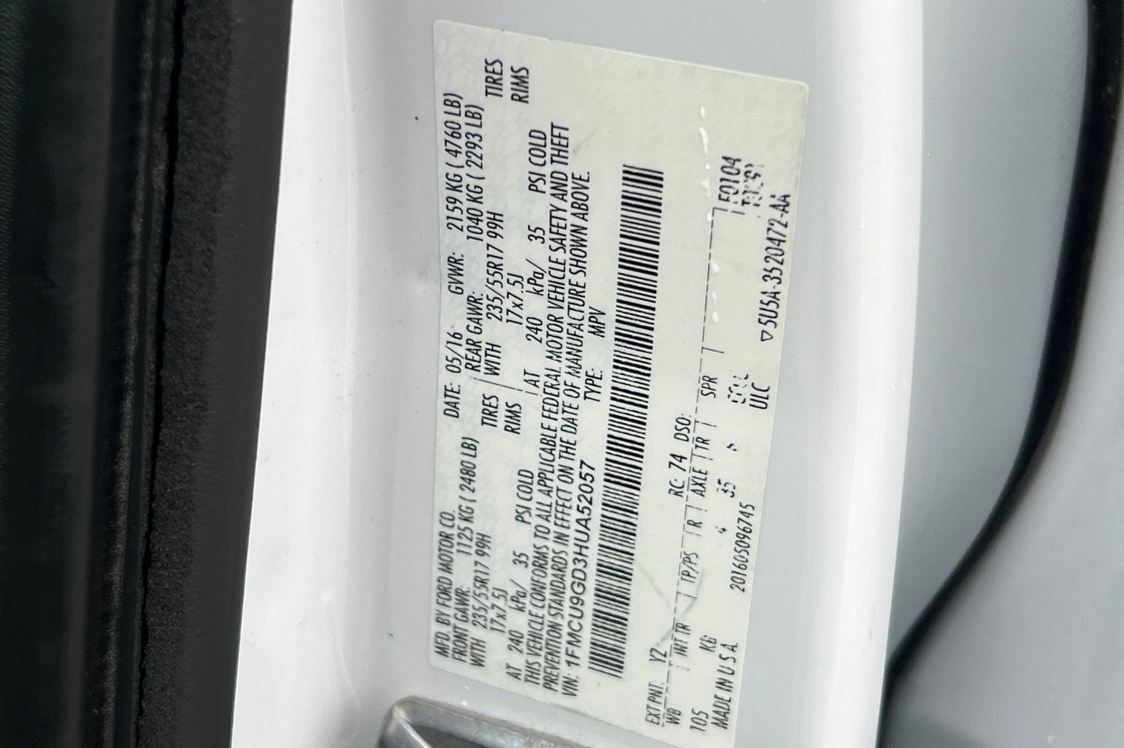 2017 Ford Escape SE