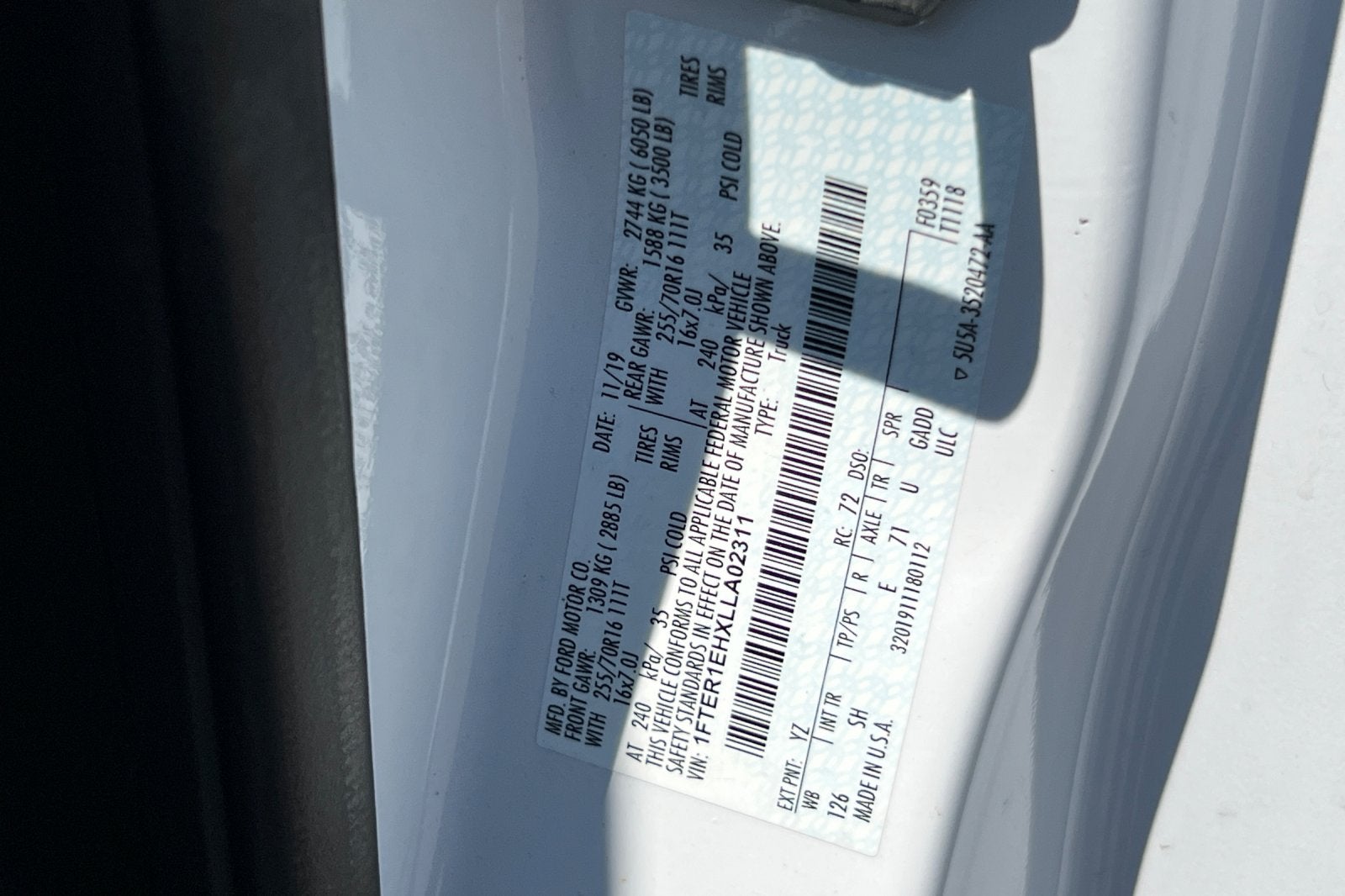 2020 Ford Ranger XL