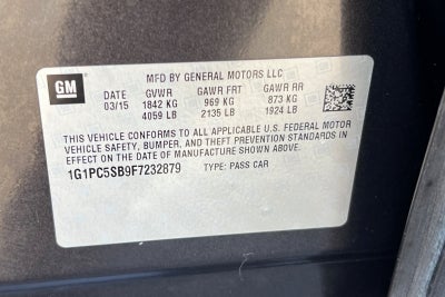 2015 Chevrolet Cruze LT