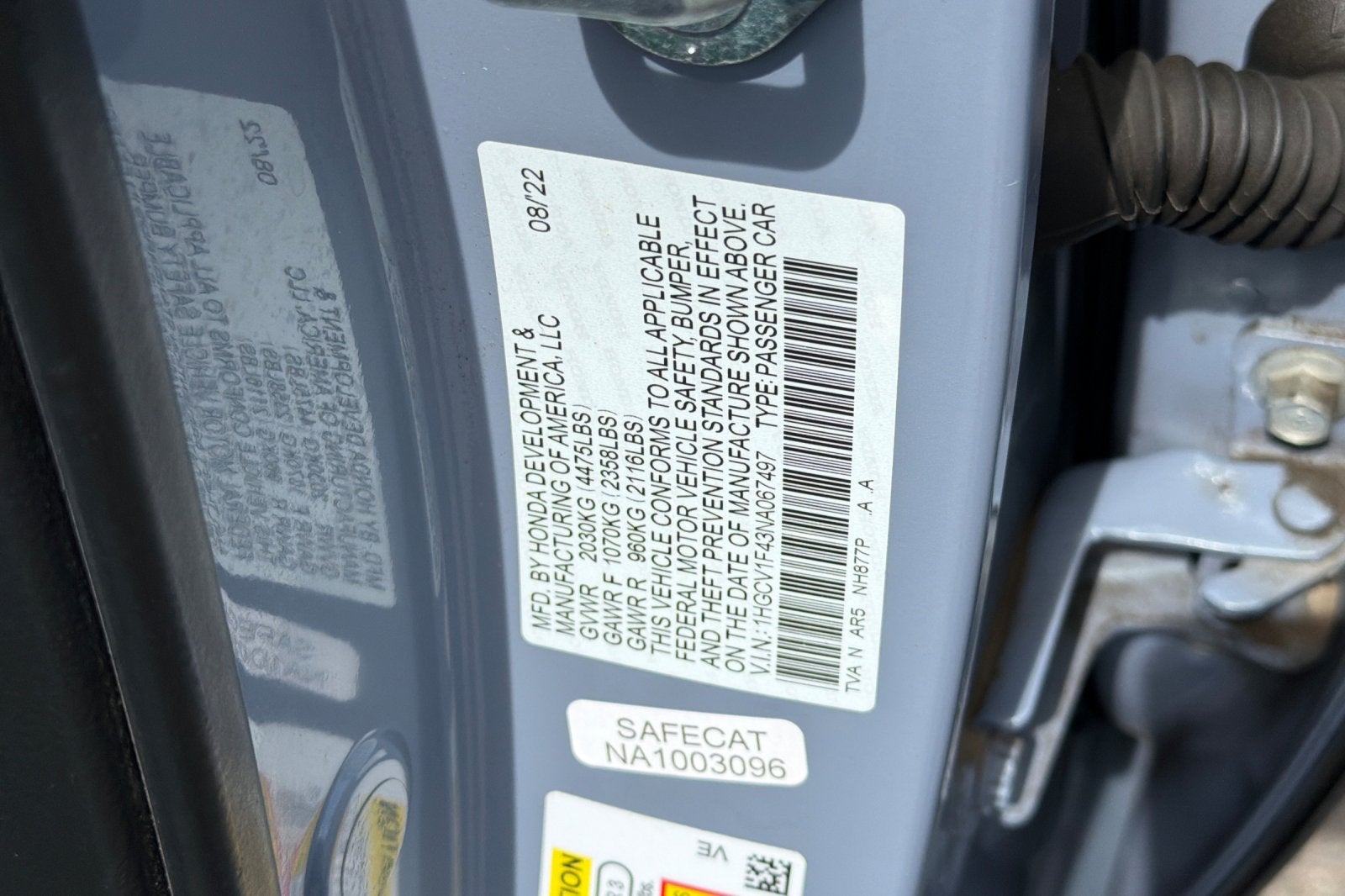 2022 Honda Accord Sport SE