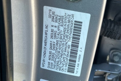 2019 Honda Accord Sedan Sport 2.0T