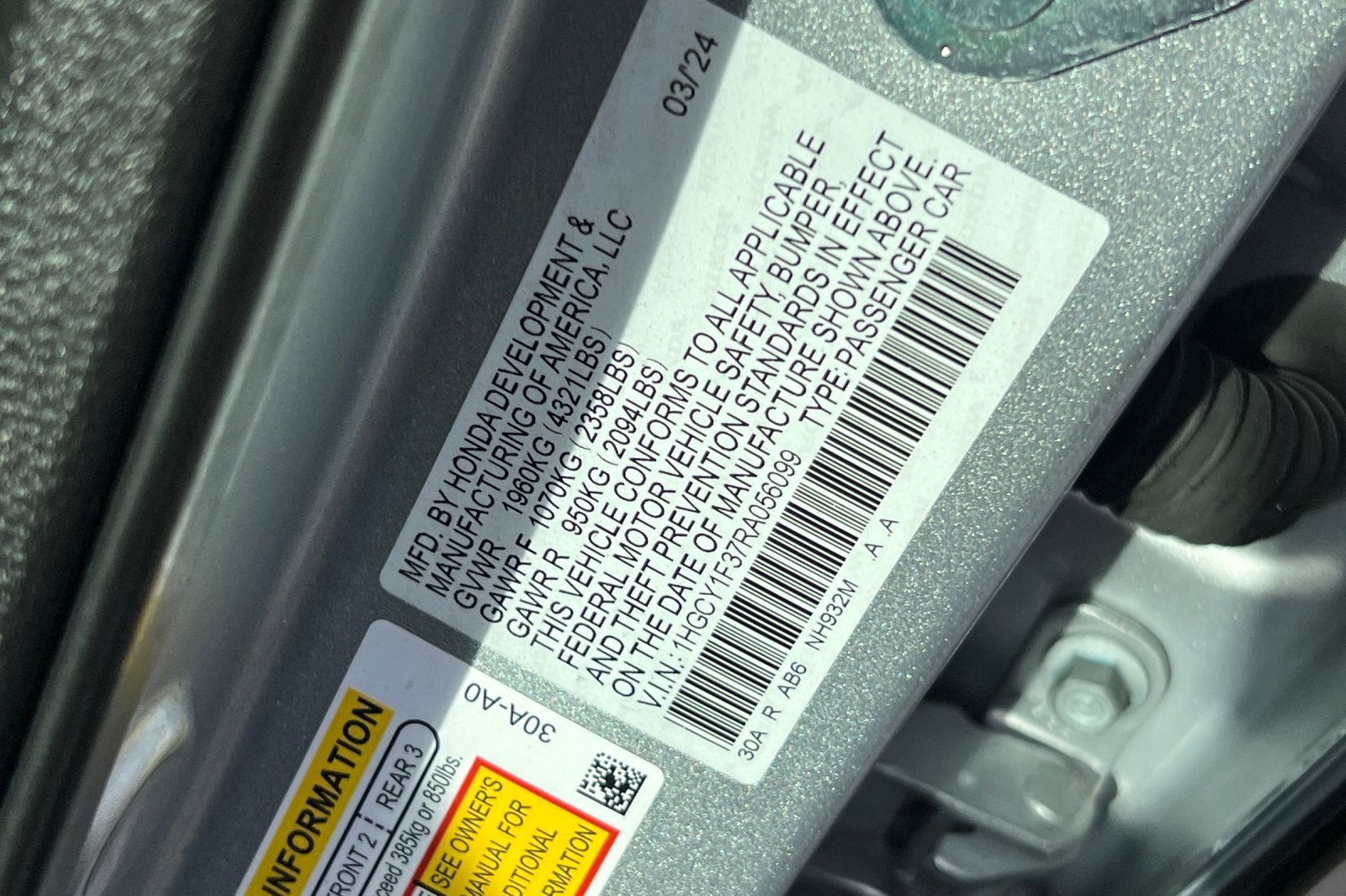 2024 Honda Accord EX