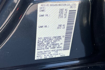 2015 Nissan Altima Base