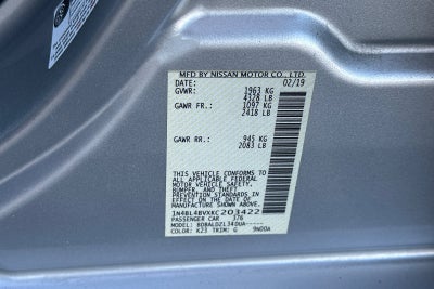 2019 Nissan Altima 2.5 S