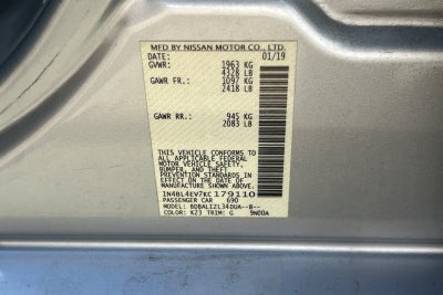 2019 Nissan Altima 2.5 SL