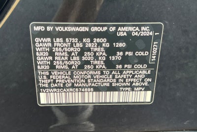 2024 Volkswagen Atlas 2.0T SE w/Technology