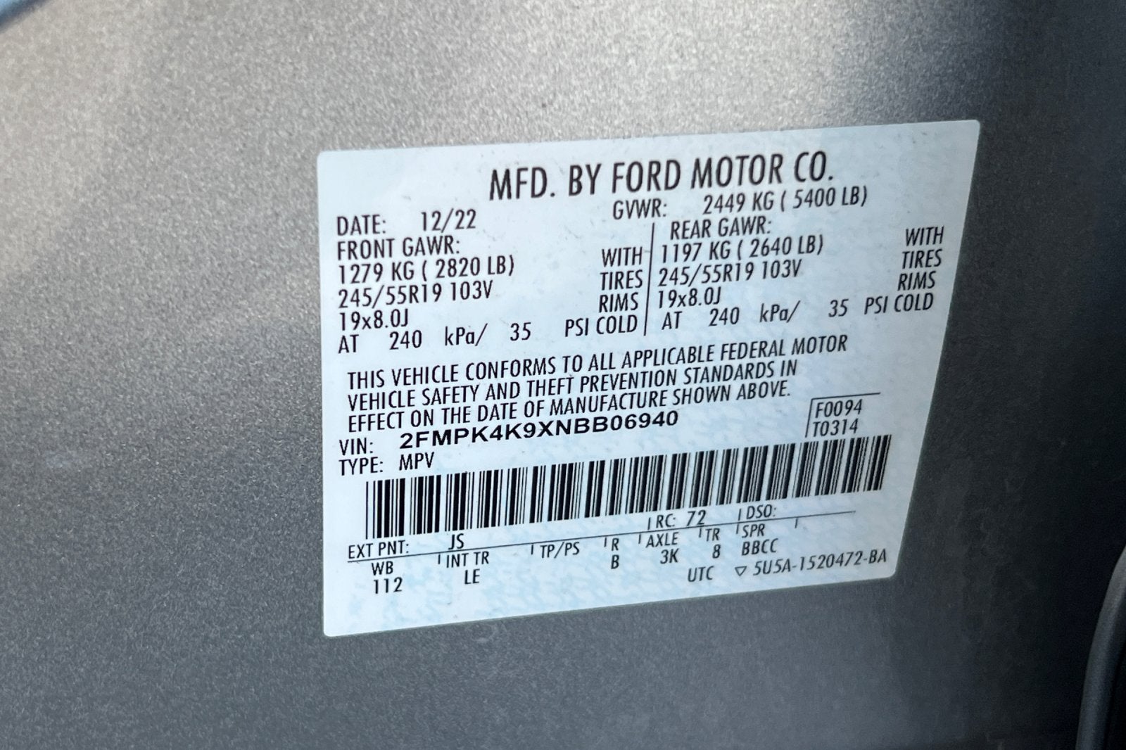 2022 Ford Edge Titanium