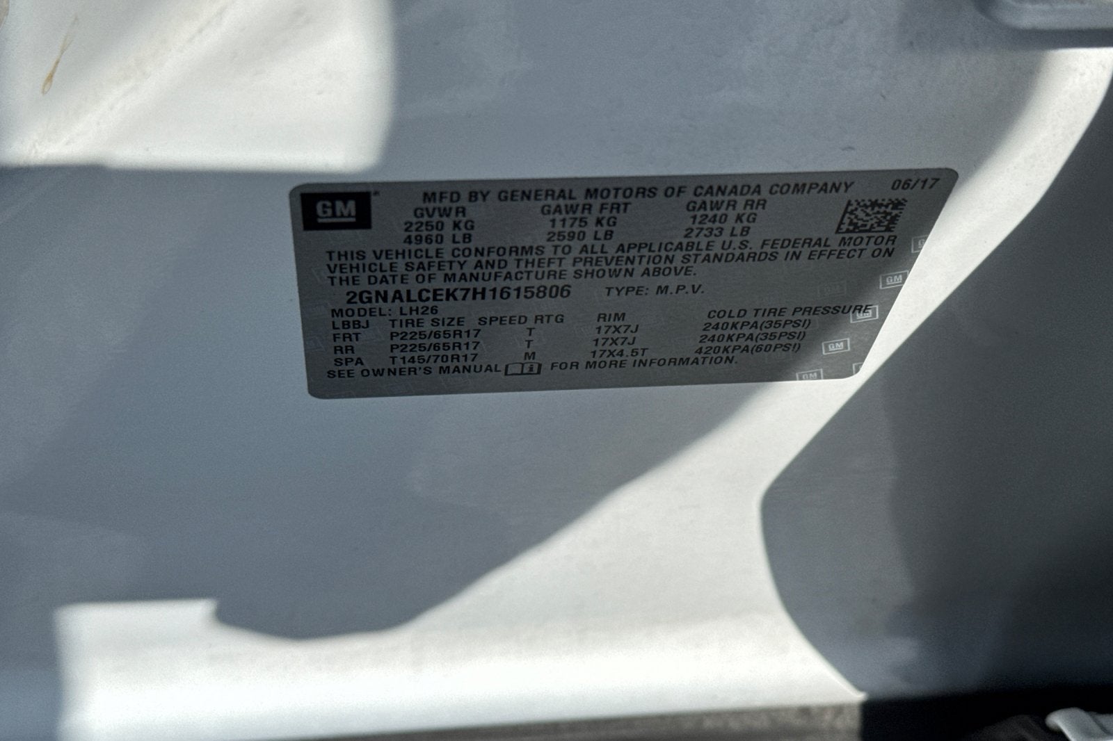 2017 Chevrolet Equinox LT