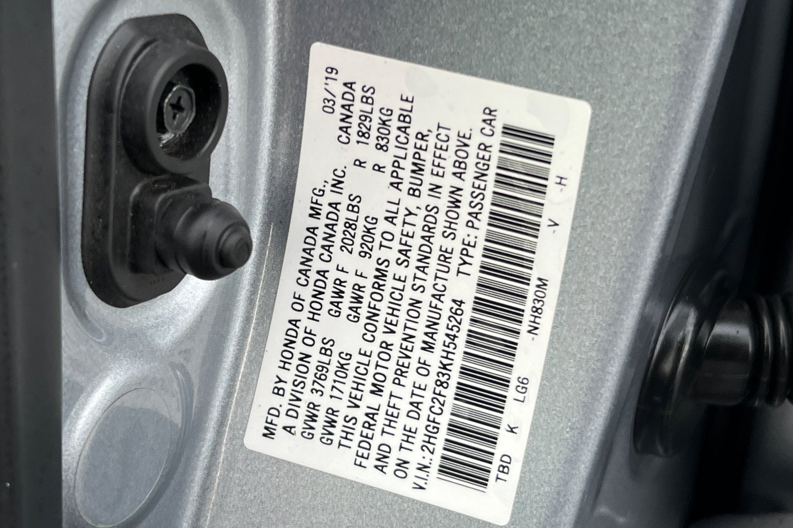 2019 Honda Civic Sport