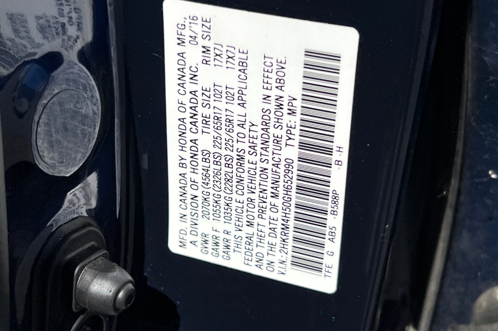 2016 Honda CR-V EX