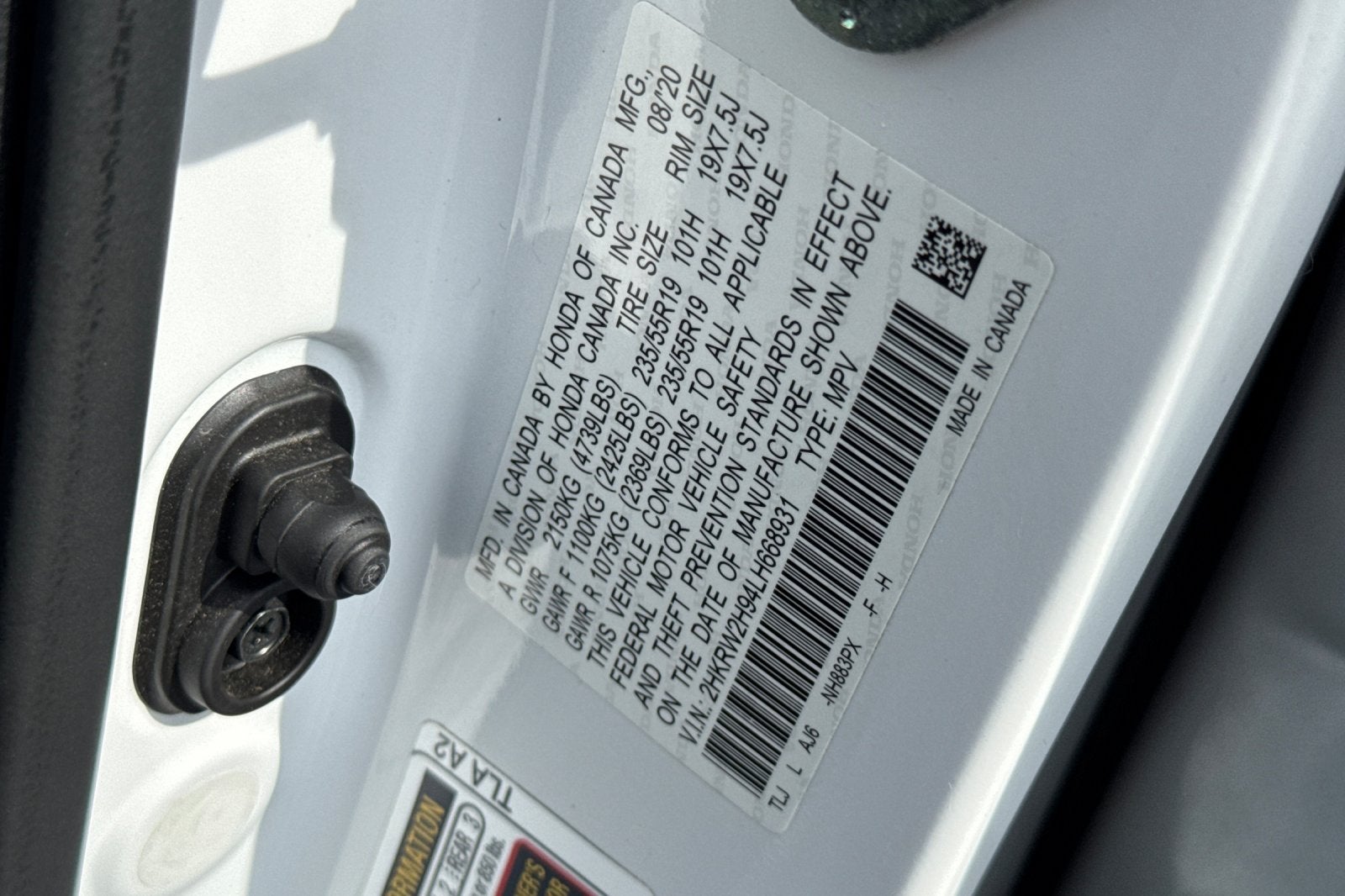 2020 Honda CR-V Touring