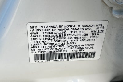 2013 Acura MDX Advance Pkg