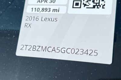 2016 Lexus RX 350 