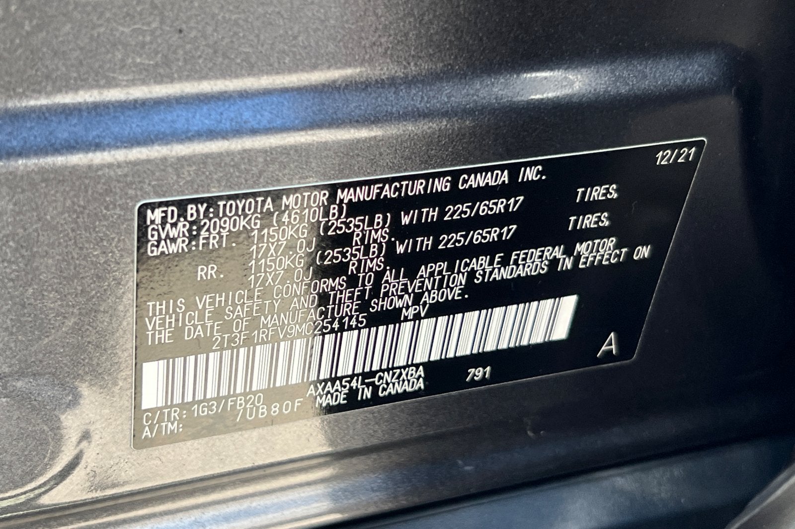 2021 Toyota RAV4 LE