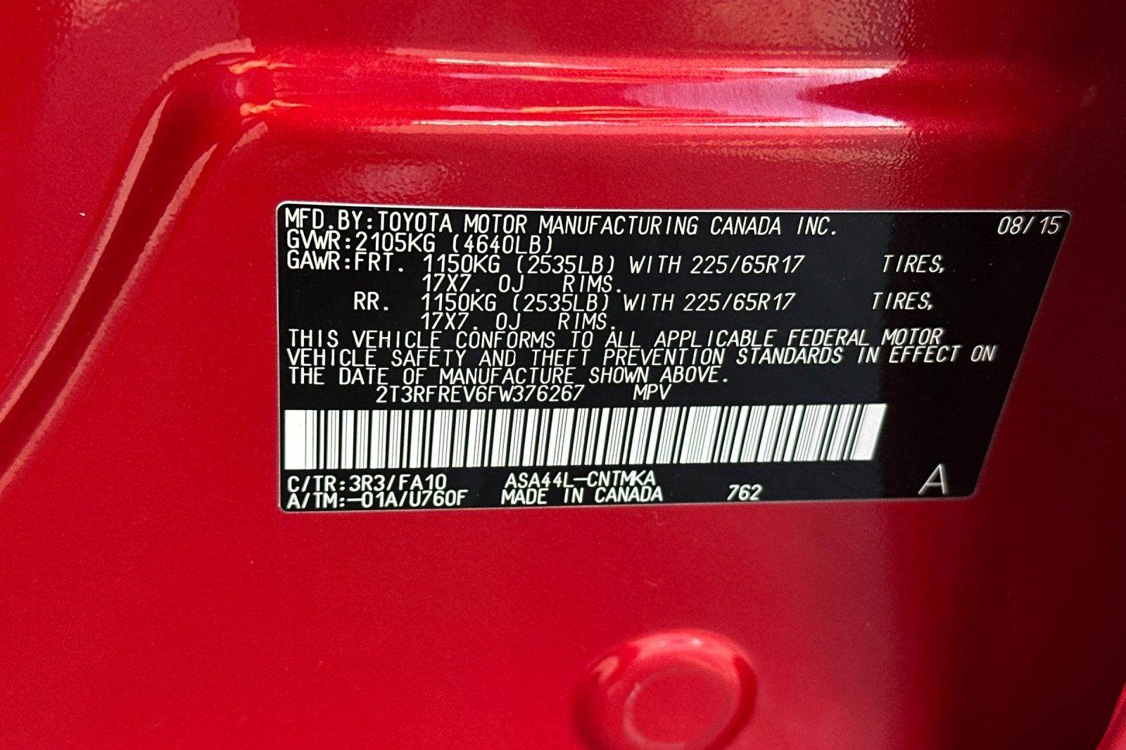 2015 Toyota RAV4 XLE