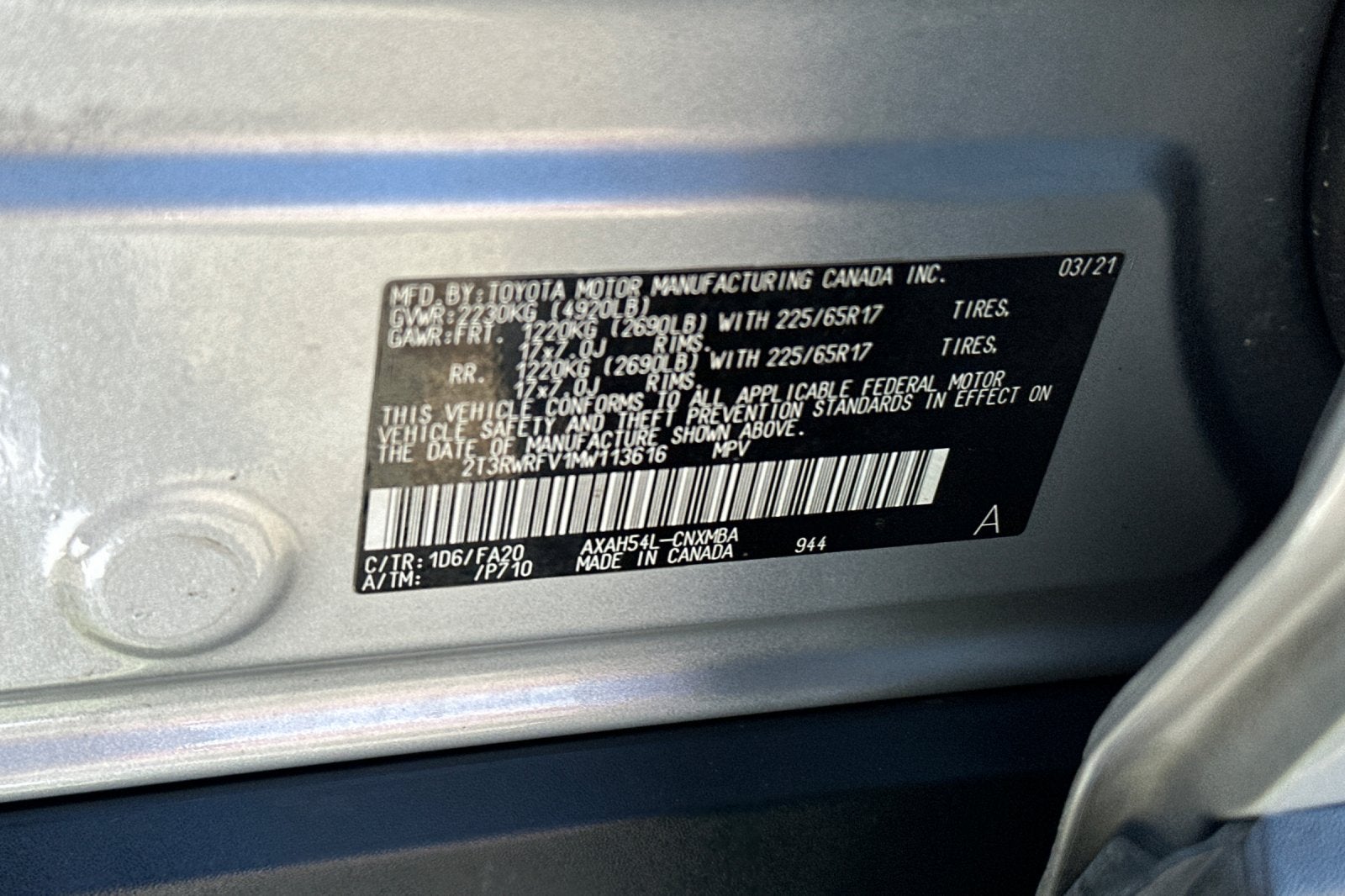 2021 Toyota RAV4 Hybrid XLE