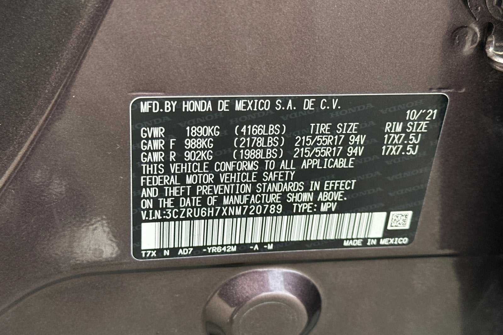 2022 Honda HR-V EX-L