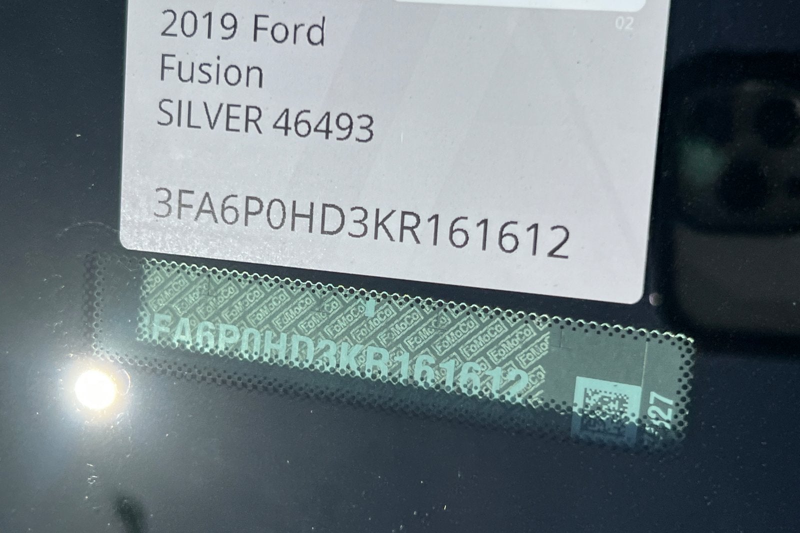 2019 Ford Fusion SE