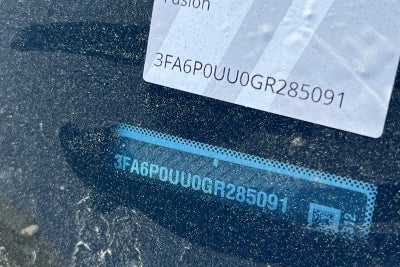 2016 Ford Fusion Hybrid S Hybrid