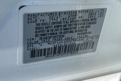 2017 Nissan Sentra SV
