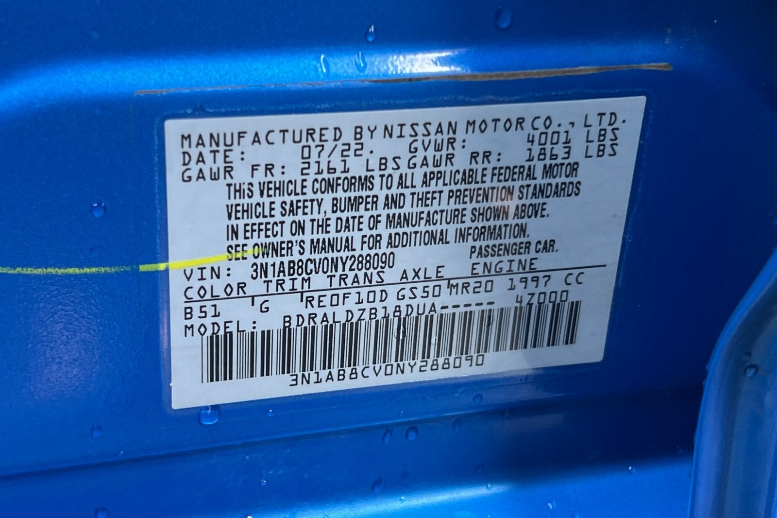 2022 Nissan Sentra SV