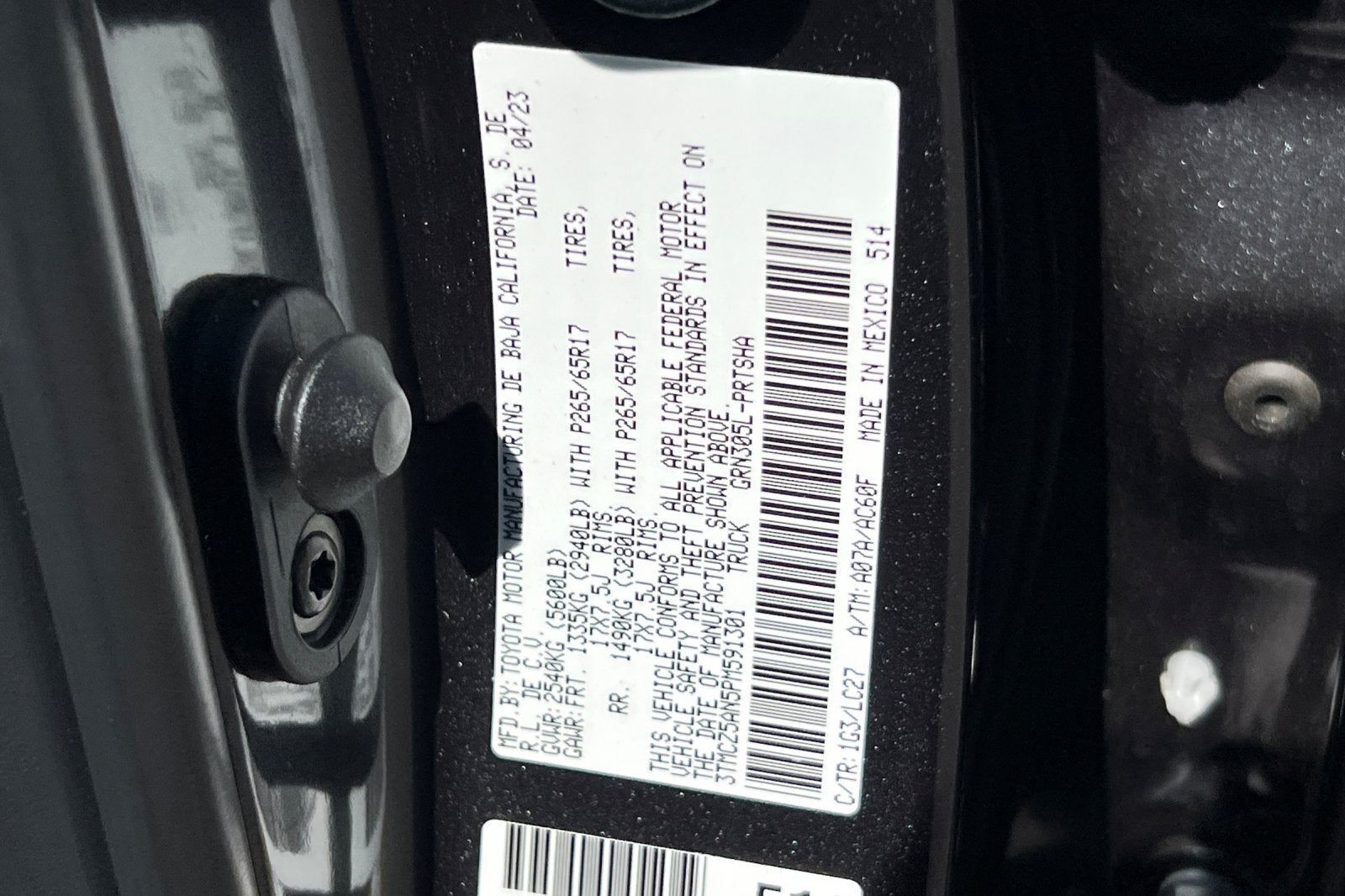 2023 Toyota Tacoma TRD Sport