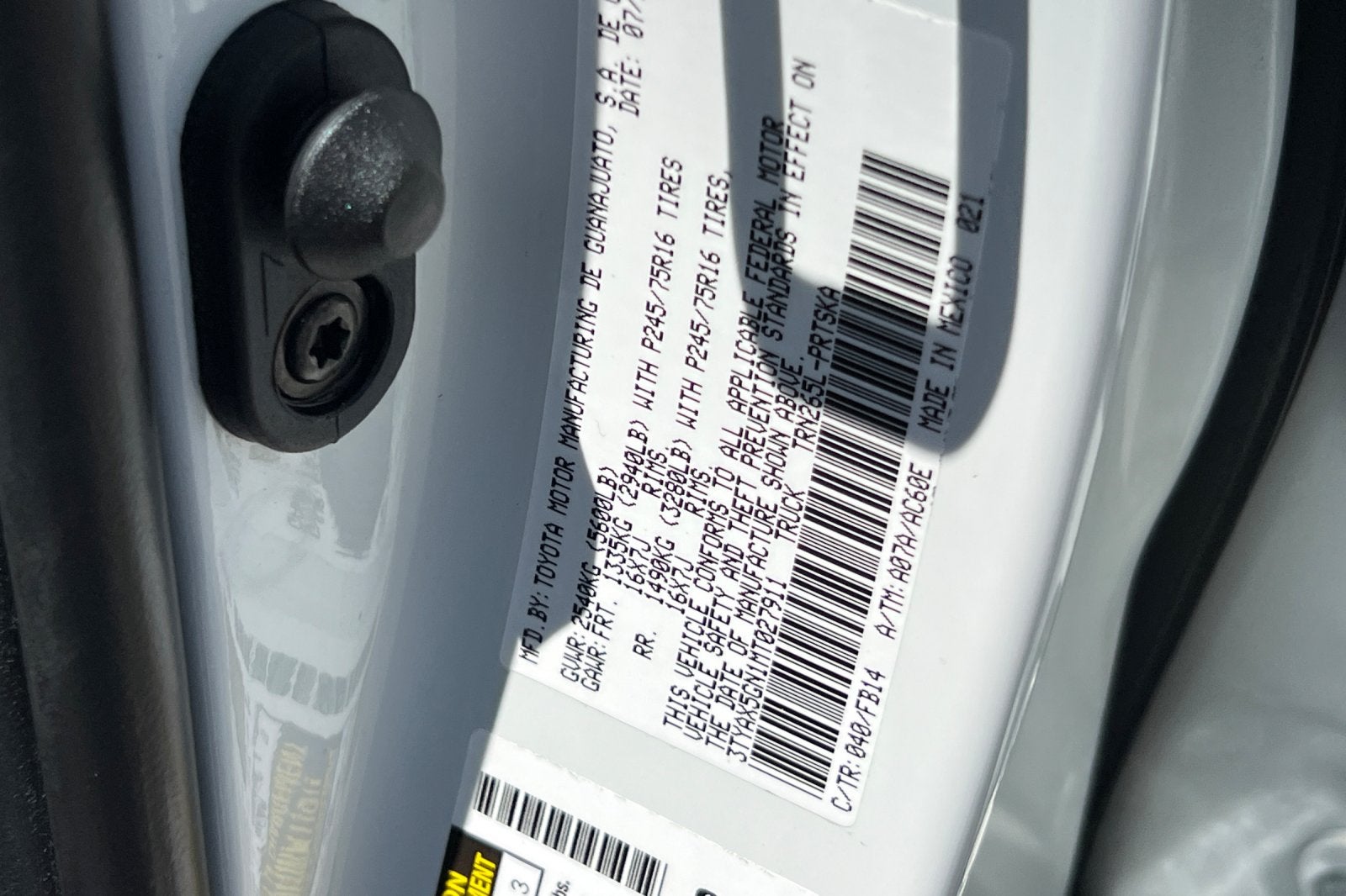2021 Toyota Tacoma SR