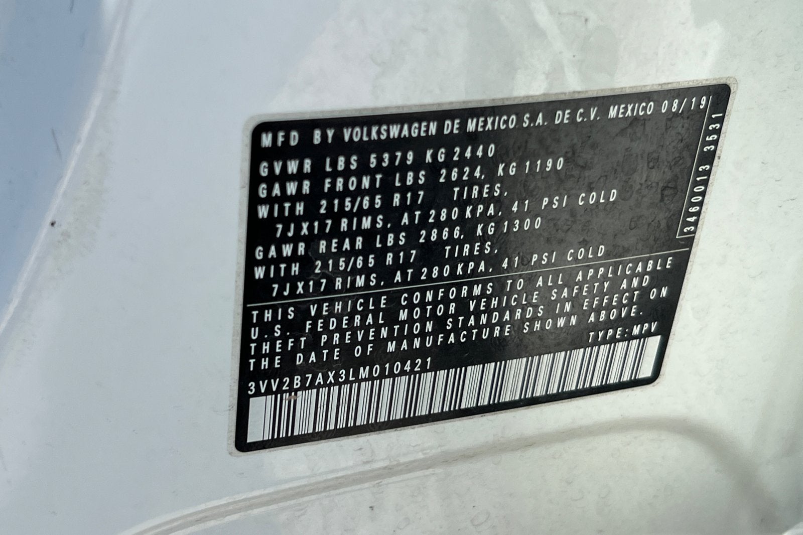 2020 Volkswagen Tiguan SE