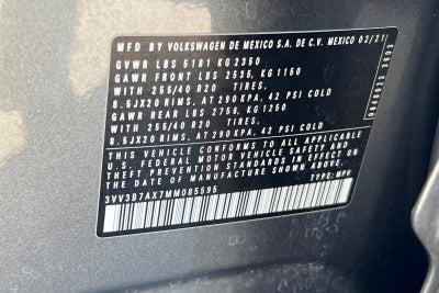 2021 Volkswagen Tiguan SE R-Line Black