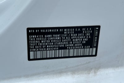 2020 Volkswagen Jetta S