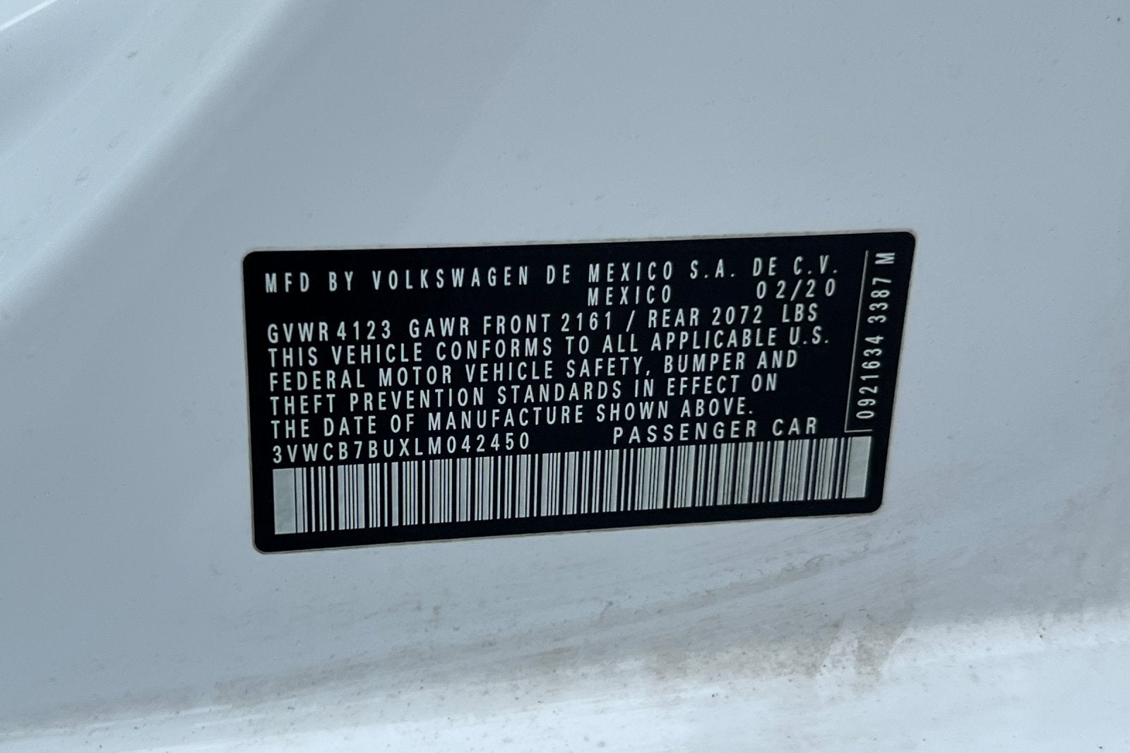 2020 Volkswagen Jetta S