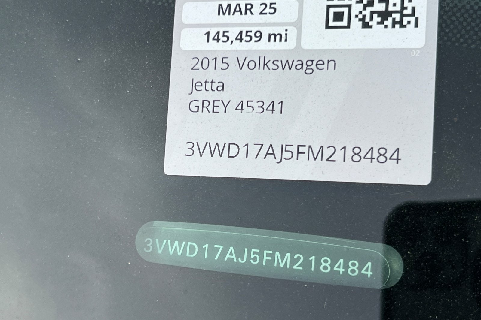 2015 Volkswagen Jetta 1.8T SE