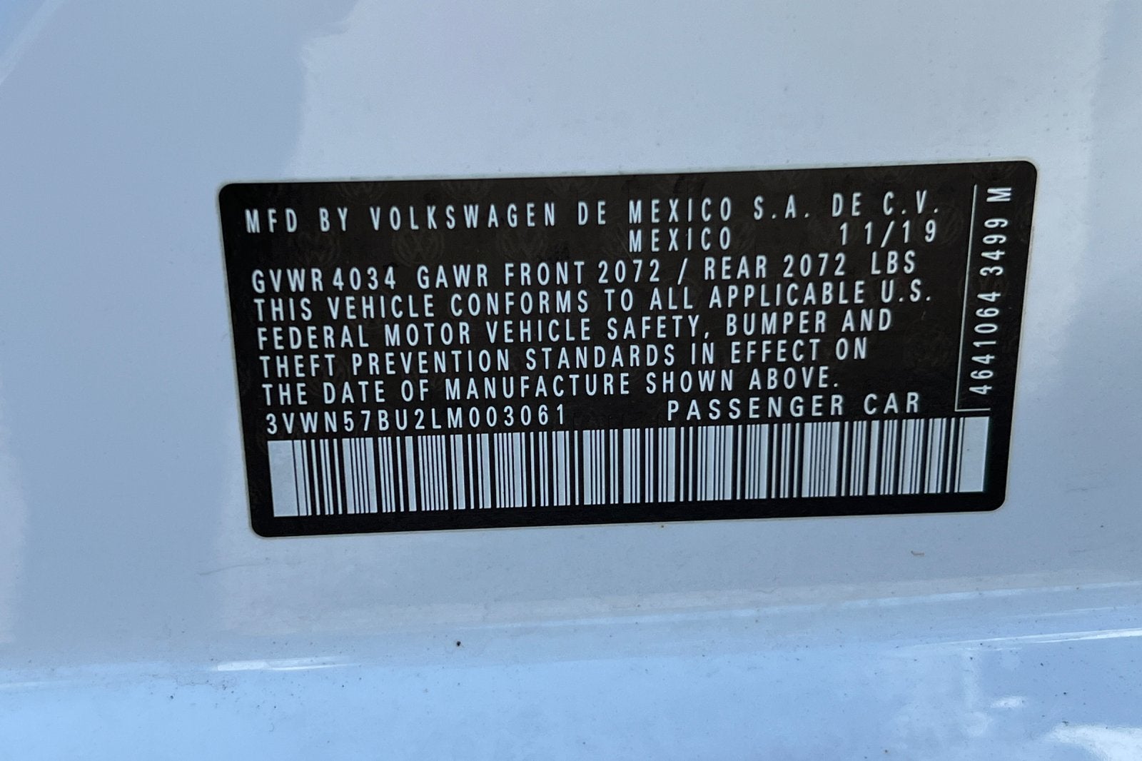 2020 Volkswagen Jetta S