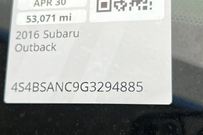 2016 Subaru Outback 2.5i Limited