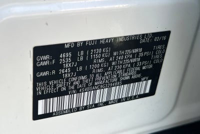 2016 Subaru Outback 2.5i Limited