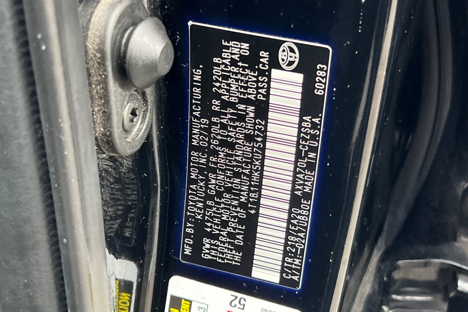 2019 Toyota Camry SE