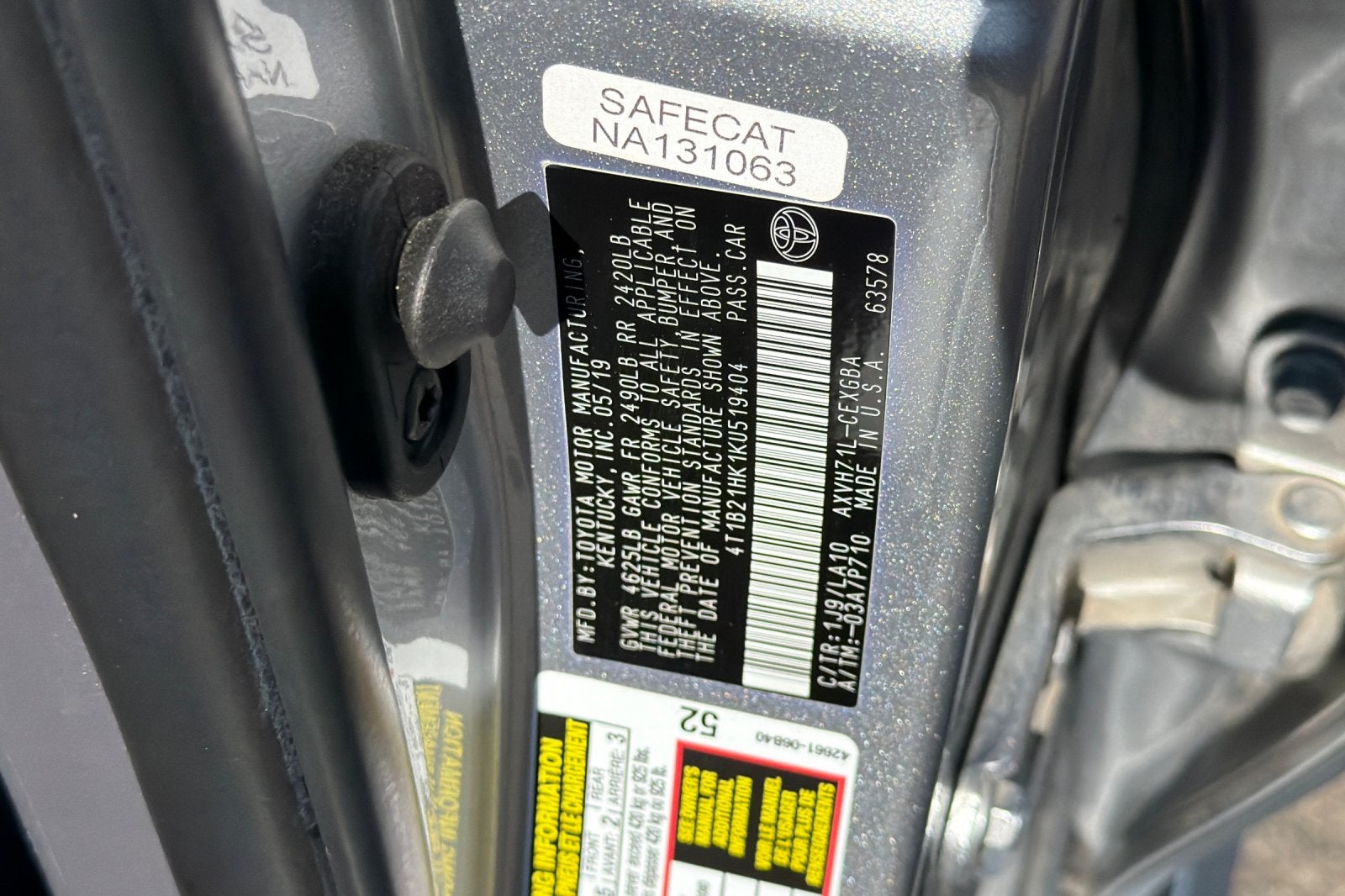 2019 Toyota Camry Hybrid XLE