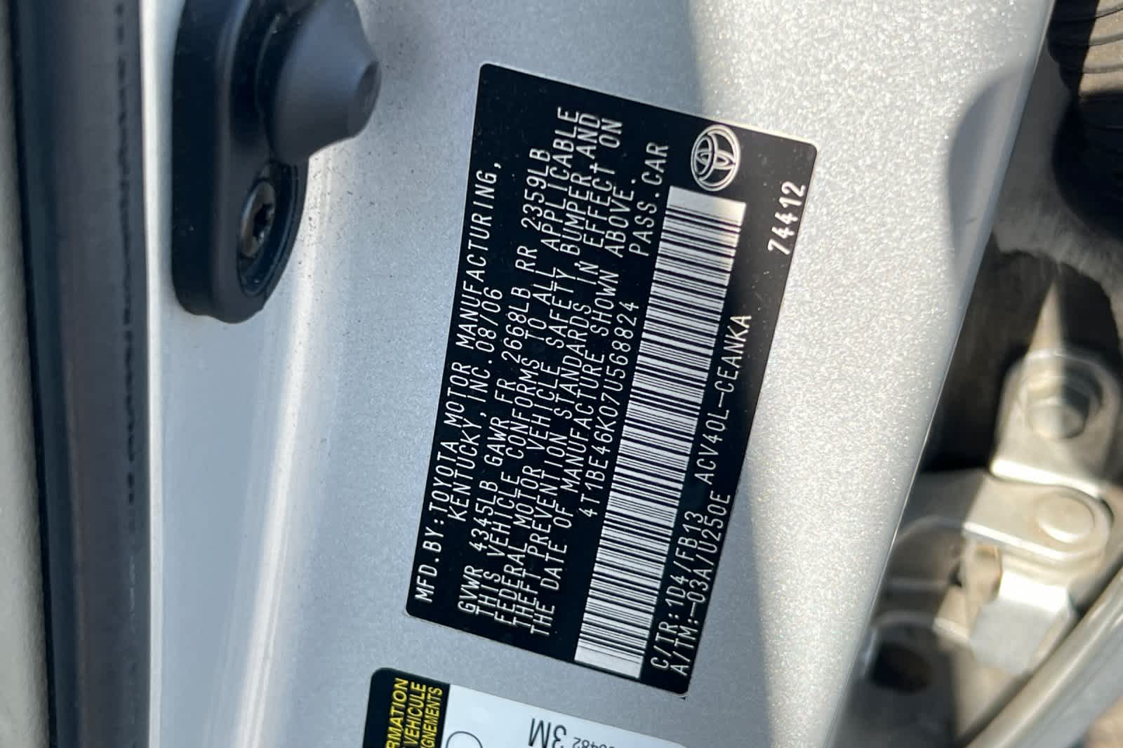 2007 Toyota Camry CE