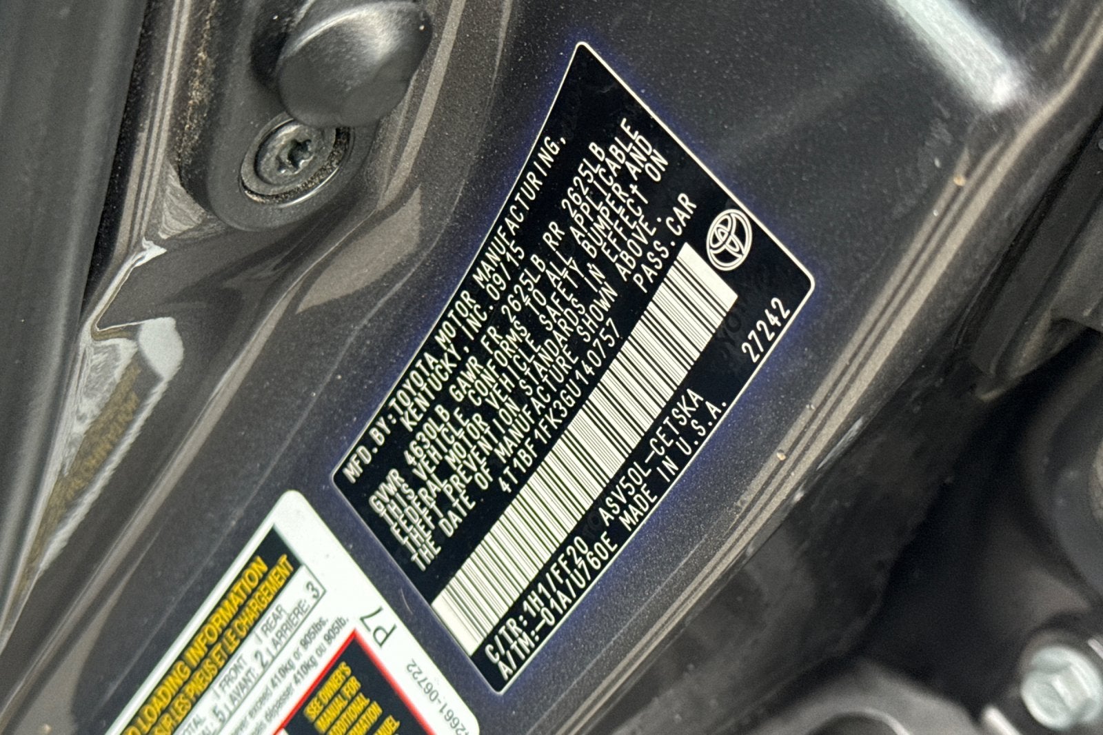 2016 Toyota Camry SE