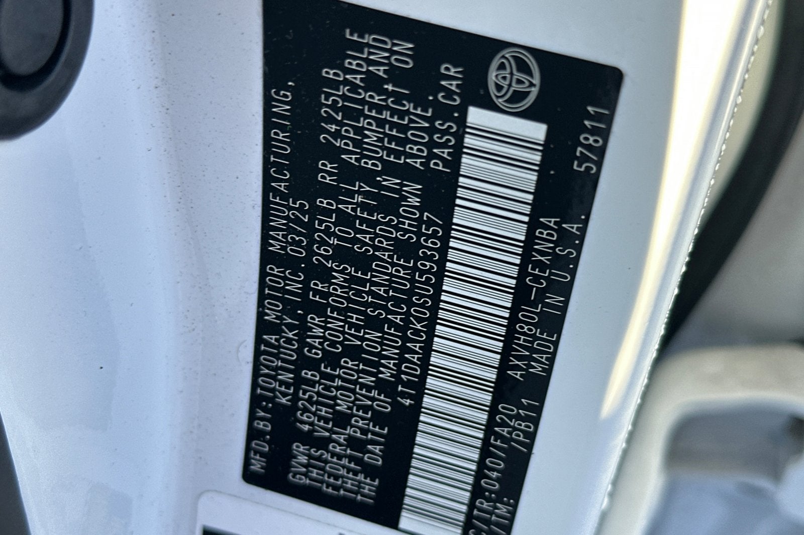 2025 Toyota Camry LE