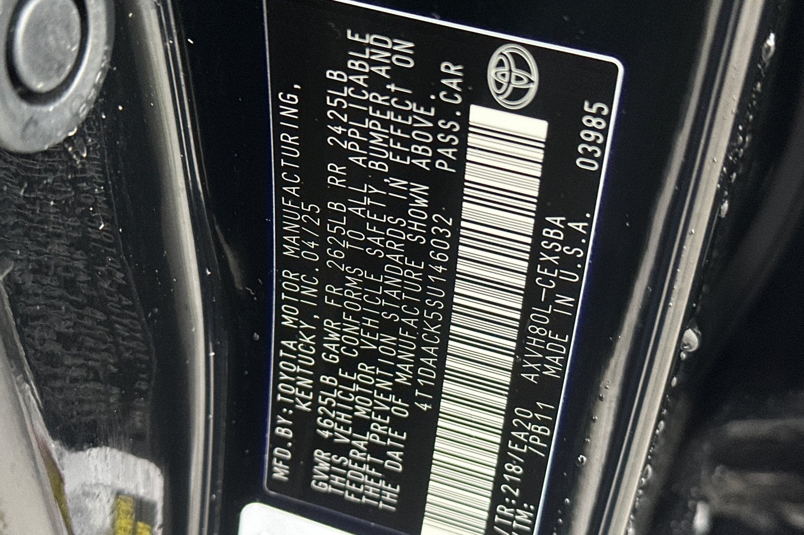 2025 Toyota Camry SE