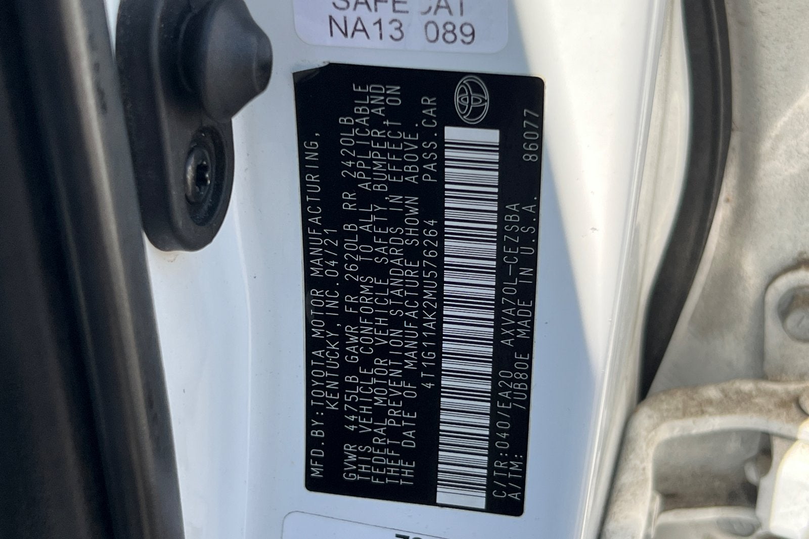 2021 Toyota Camry SE