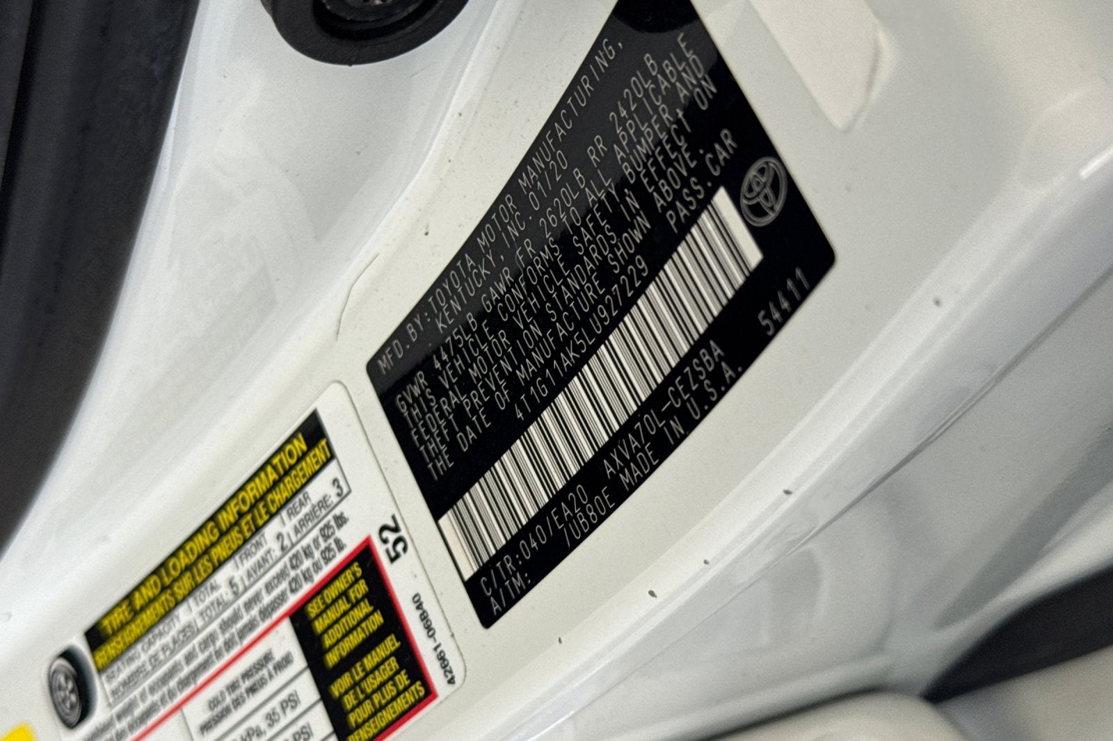 2020 Toyota Camry SE