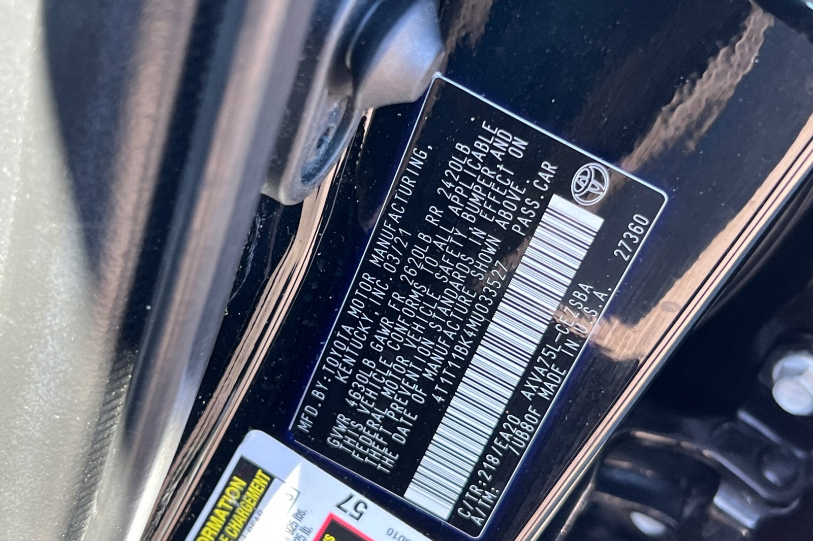 2021 Toyota Camry SE