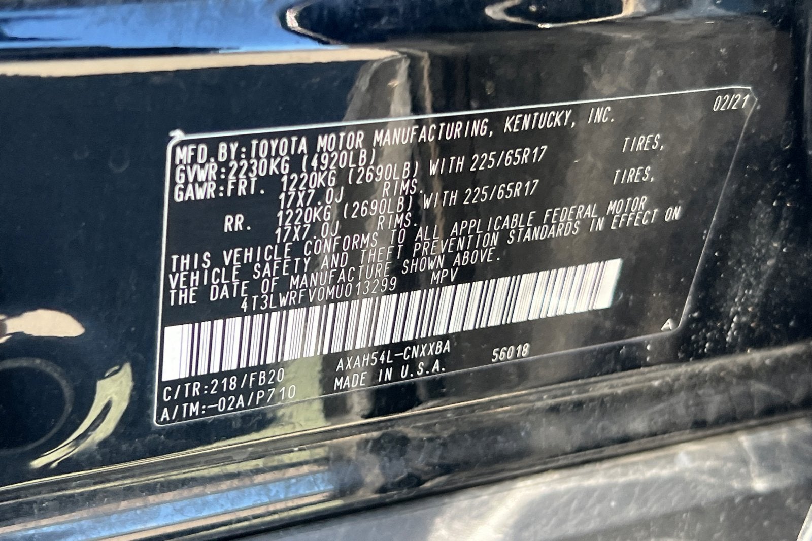 2021 Toyota RAV4 Hybrid LE